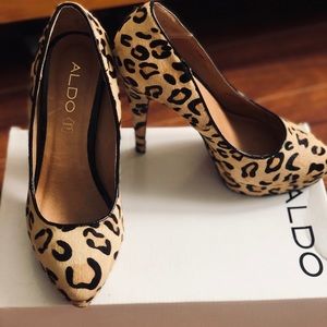 Aldo leopard heels